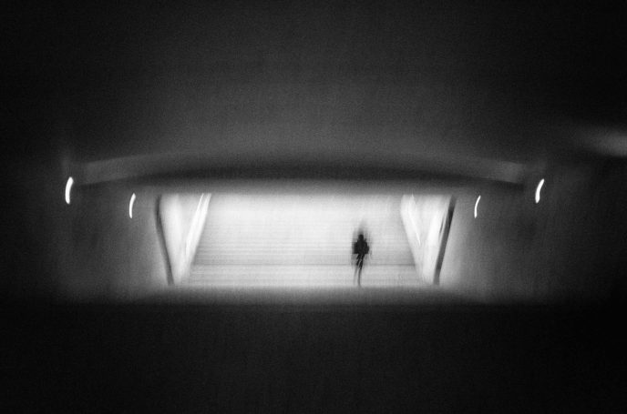 "Photographie noir et blanc  série Trajectoires - Dominique Cherprenet".