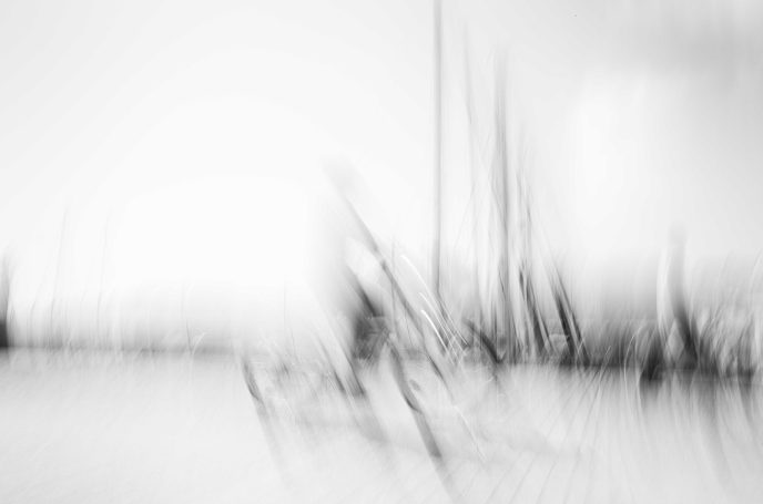 "Photographie noir et blanc  série Trajectoires - Dominique Cherprenet".