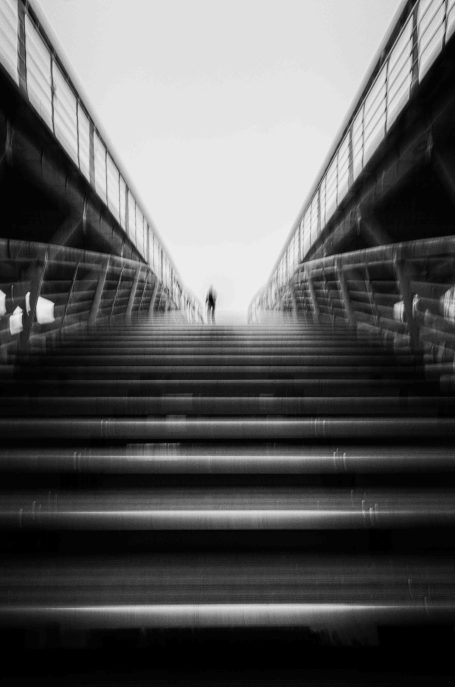 "Photographie noir et blanc  série Trajectoires - Dominique Cherprenet".