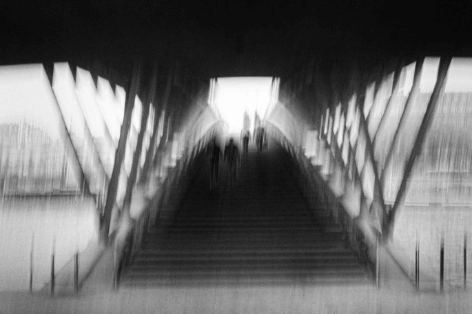 "Photographie noir et blanc  série Trajectoires - Dominique Cherprenet".