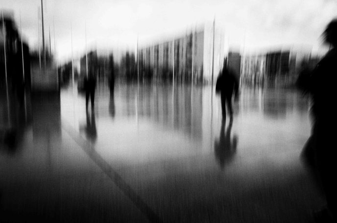 "Photographie noir et blanc  série Trajectoires - Dominique Cherprenet".