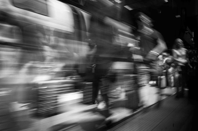 "Photographie noir et blanc  série Trajectoires - Dominique Cherprenet".