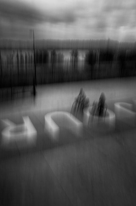 "Photographie noir et blanc  série Trajectoires - Dominique Cherprenet".